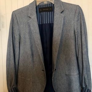 Zara women’s blue blazer